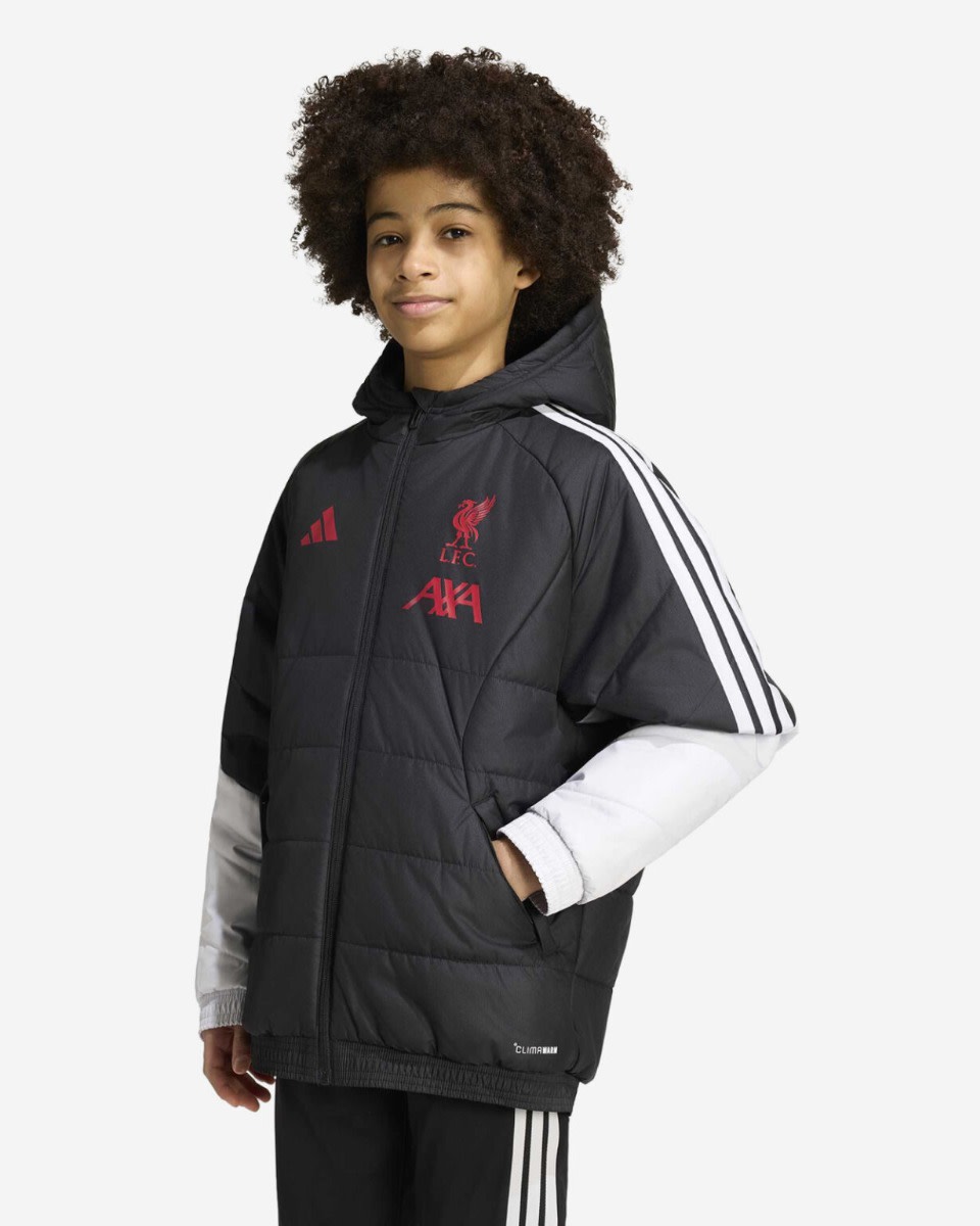 LFC adidas Youth 26/27 Tiro Winter Jacket Dash Grey - Image 4
