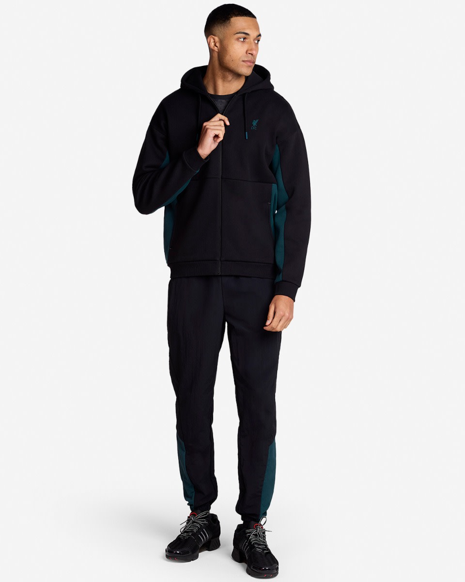 LFC Mens Zip Through Hoodie Black - Image 3