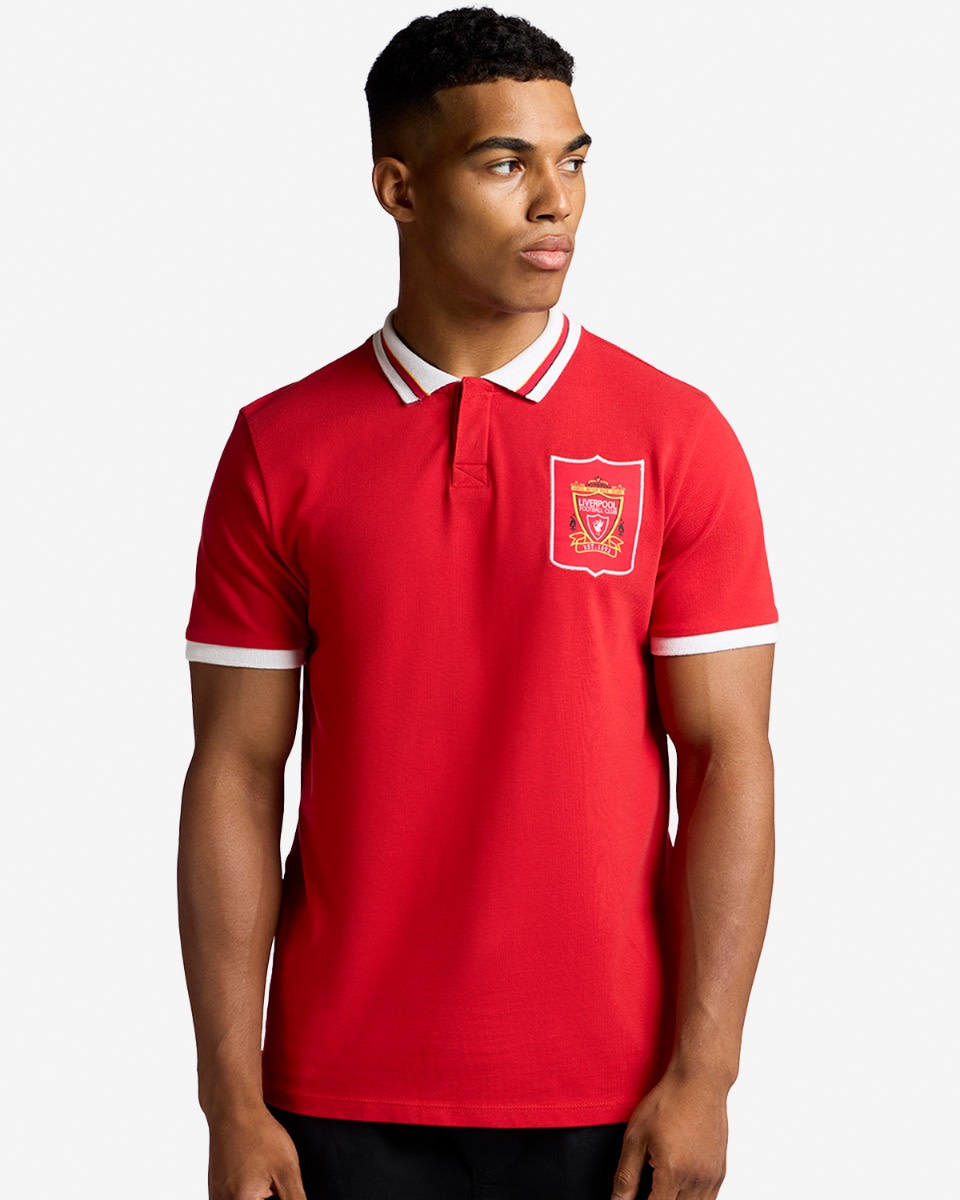 LFC Mens 95-96 Home Polo - Image 4