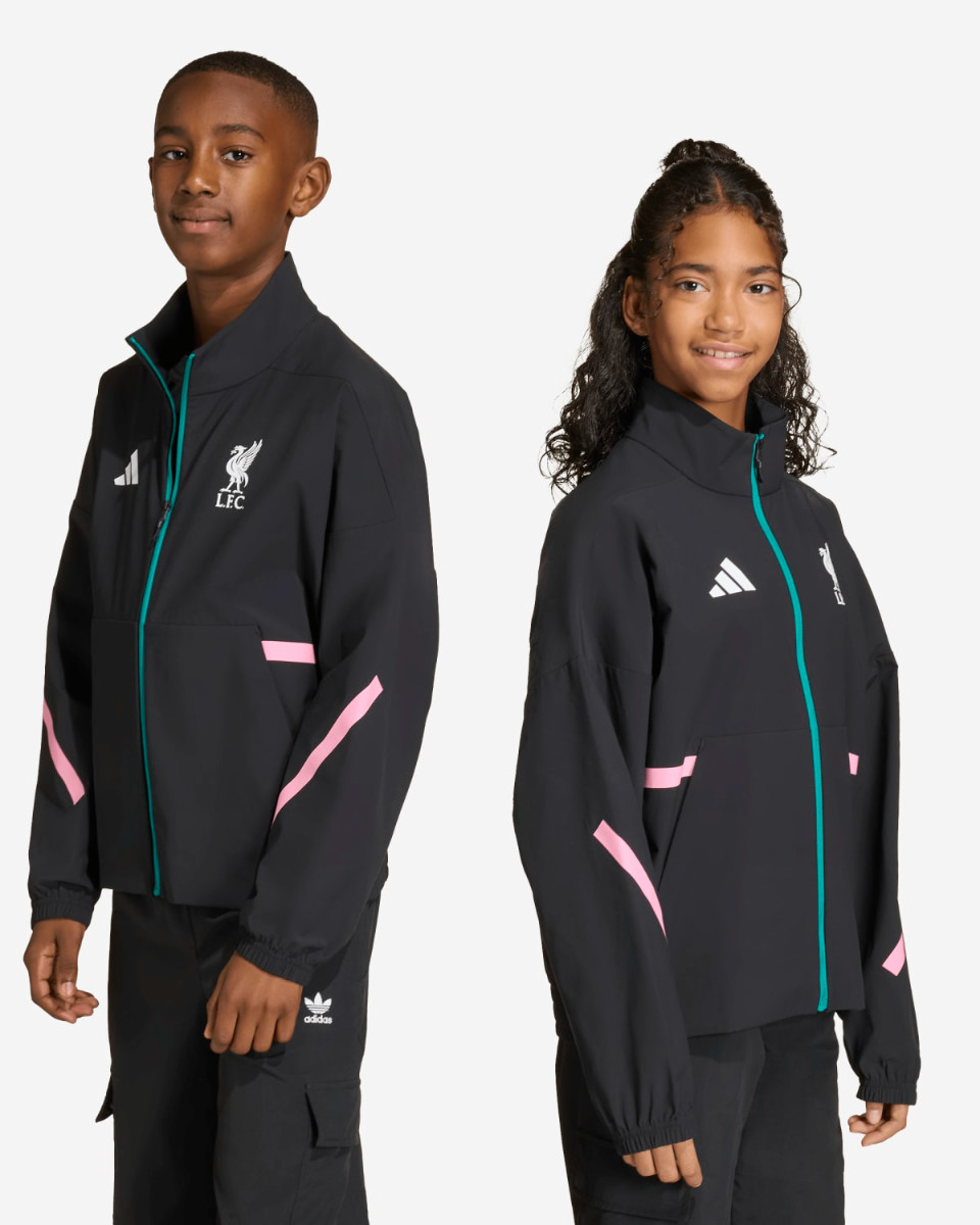 LFC adidas Juniors 25/26 Z.N.E Anthem Jacket Black - Image 1