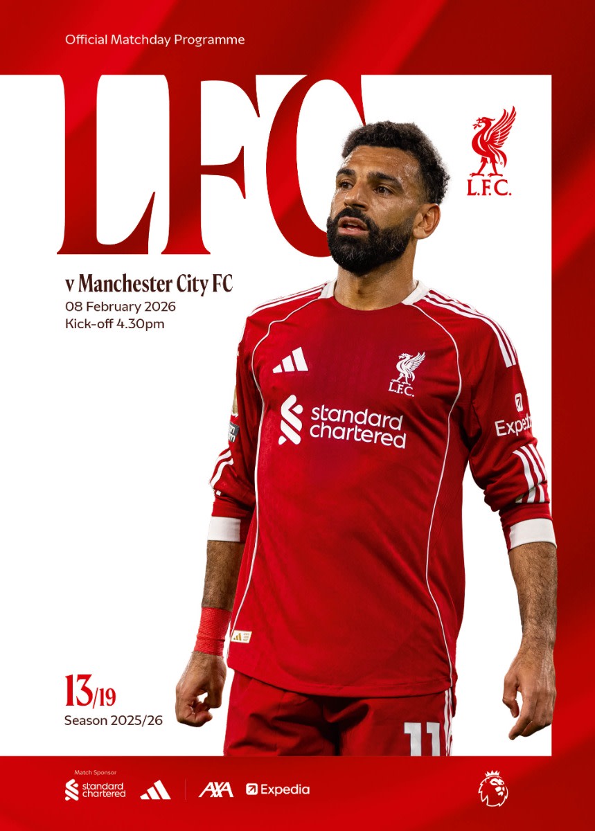 Matchday Programme - LFC vs Manchester City - Premier League - 08/02/2026 - Image 1