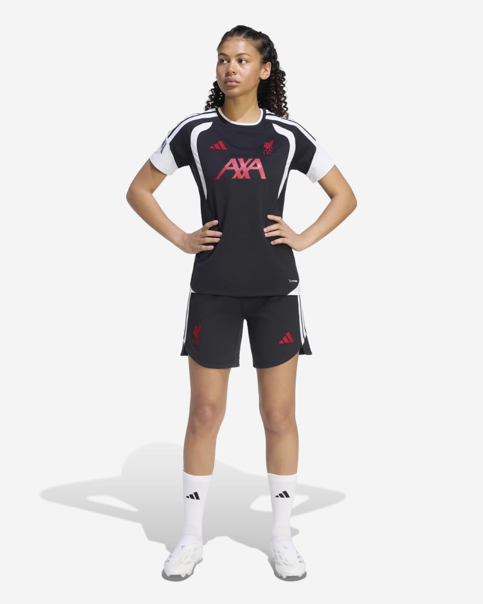 LFC adidas Womens 26/27 Tiro Training Shorts Black - Image 4