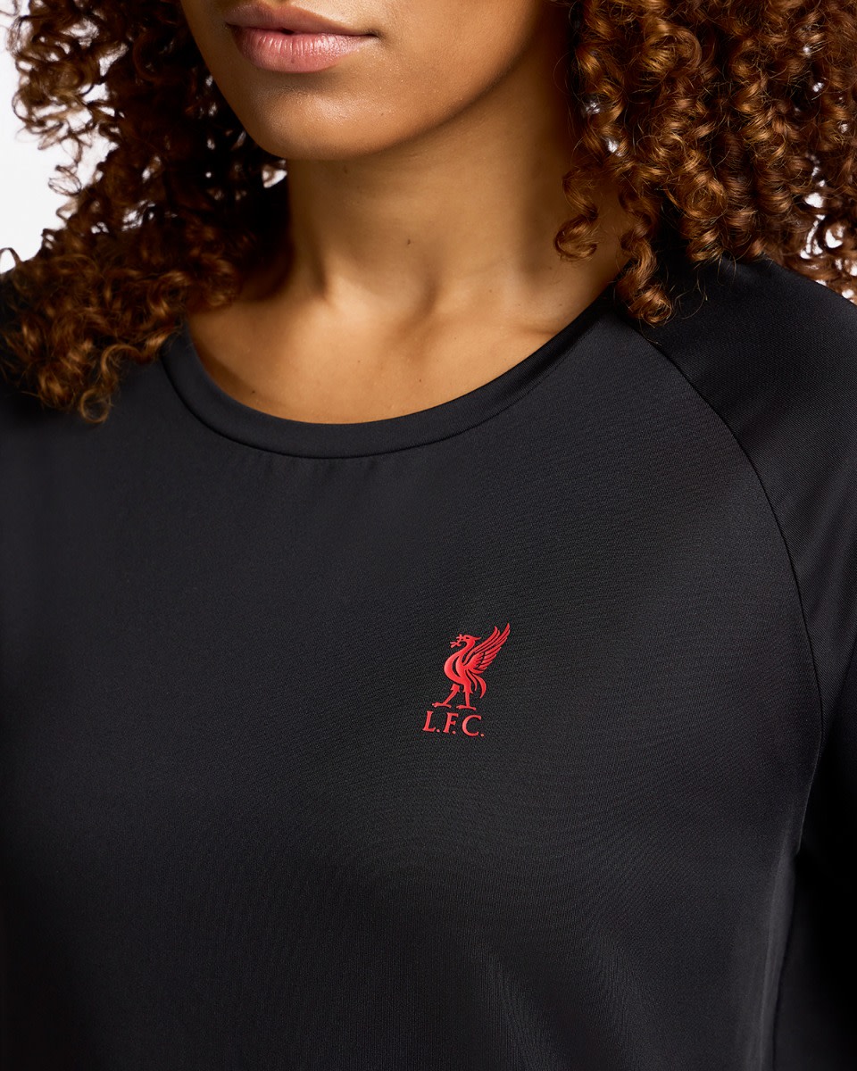 LFC Womens Liverbird Poly Tee Black - Image 2