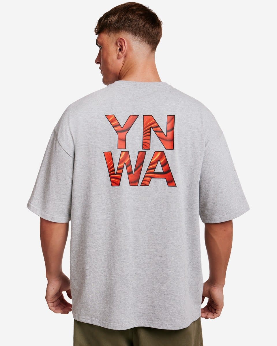 เสื้อยืดปีก YNWA รุ่นโอเวอร์ไซส์ LFC สีเทา สีน้ำตาล - Image 1