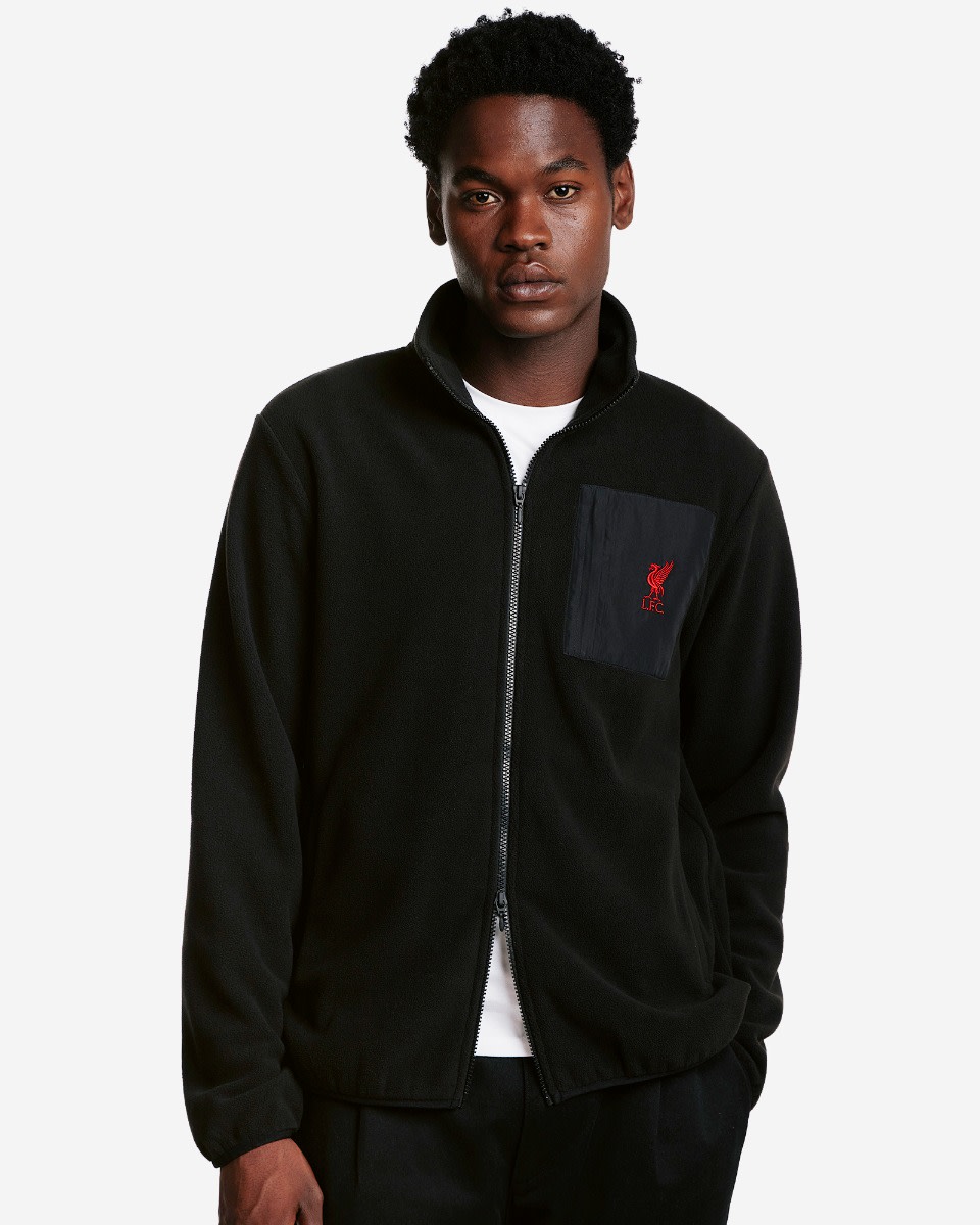 LFC Mens Full Zip Fleece Black - Image 3