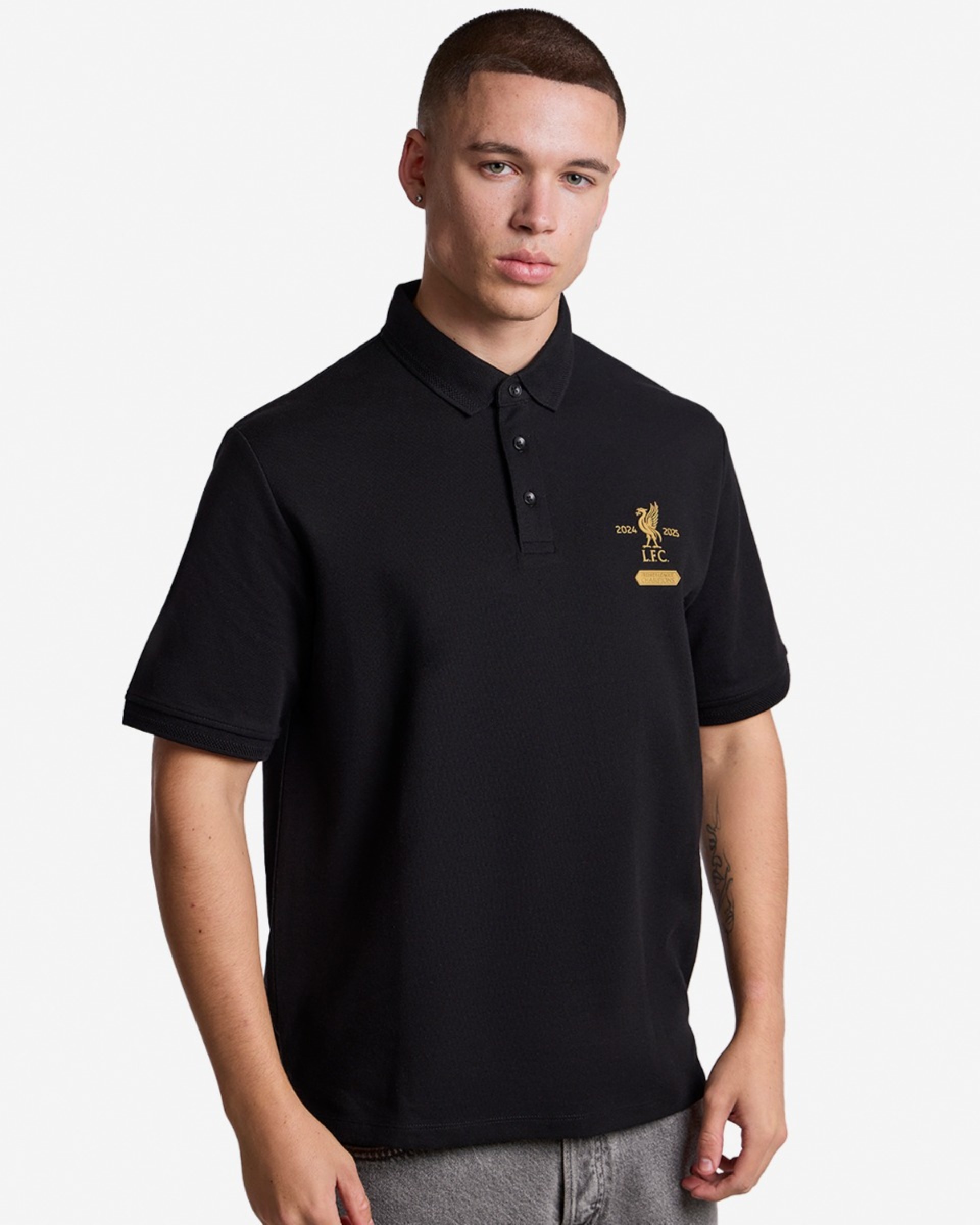 Polo LFC Champions para hombre, color negro - Image 1