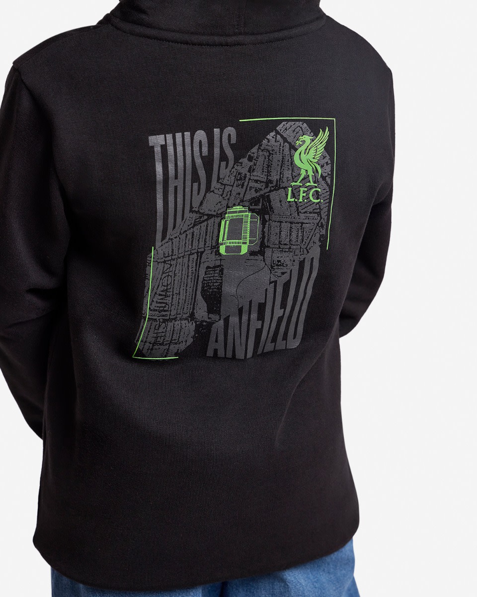 LFC Juniors Anfield Hoodie Black - Image 2