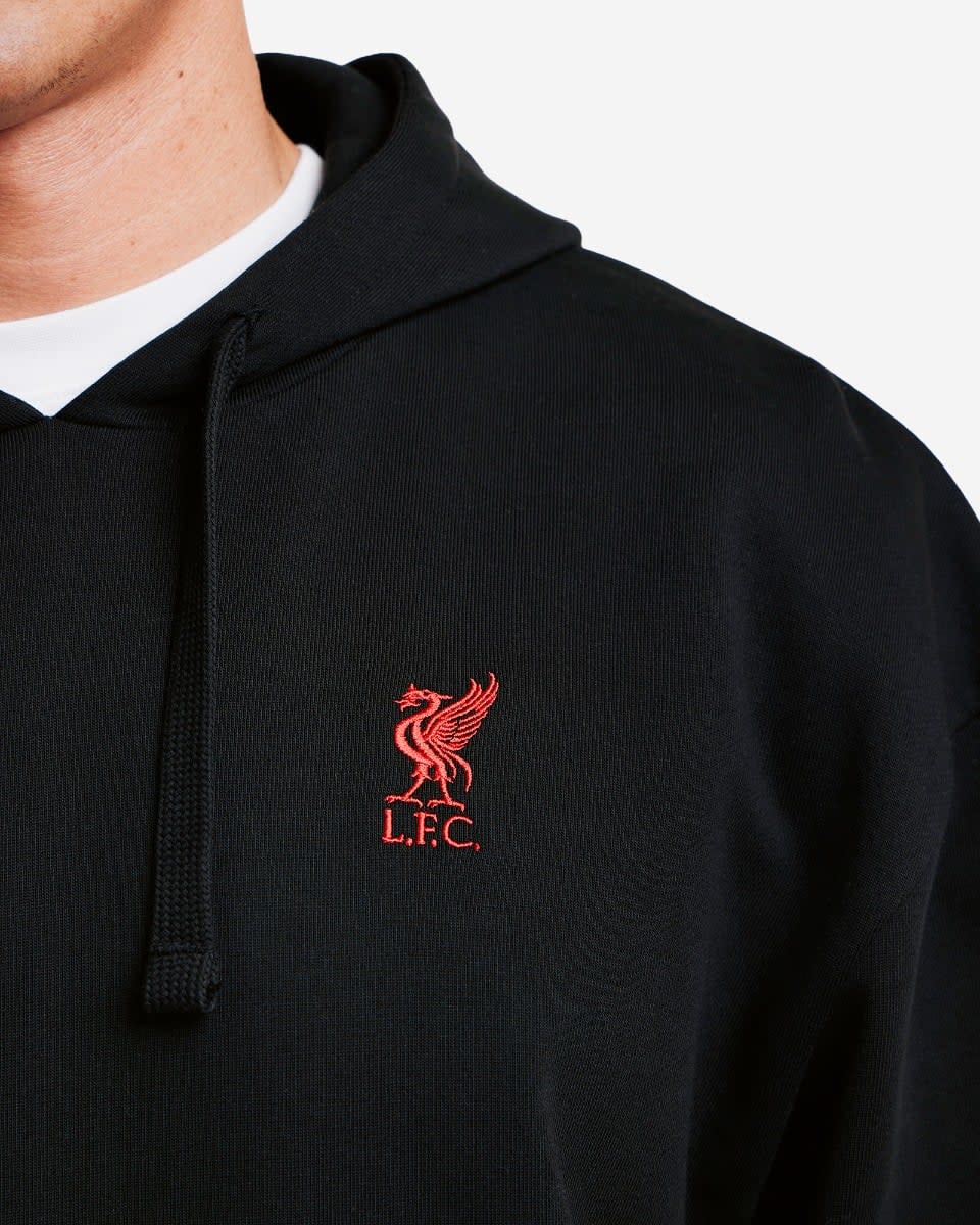 LFC 男士头顶超大徽标连帽衫黑色 - Image 2