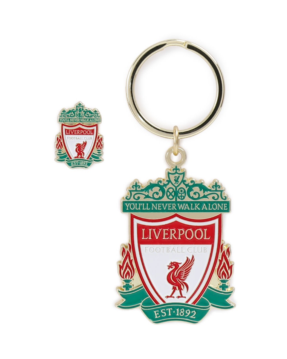 LFC Crest Badge & Keyring Set - Image 1