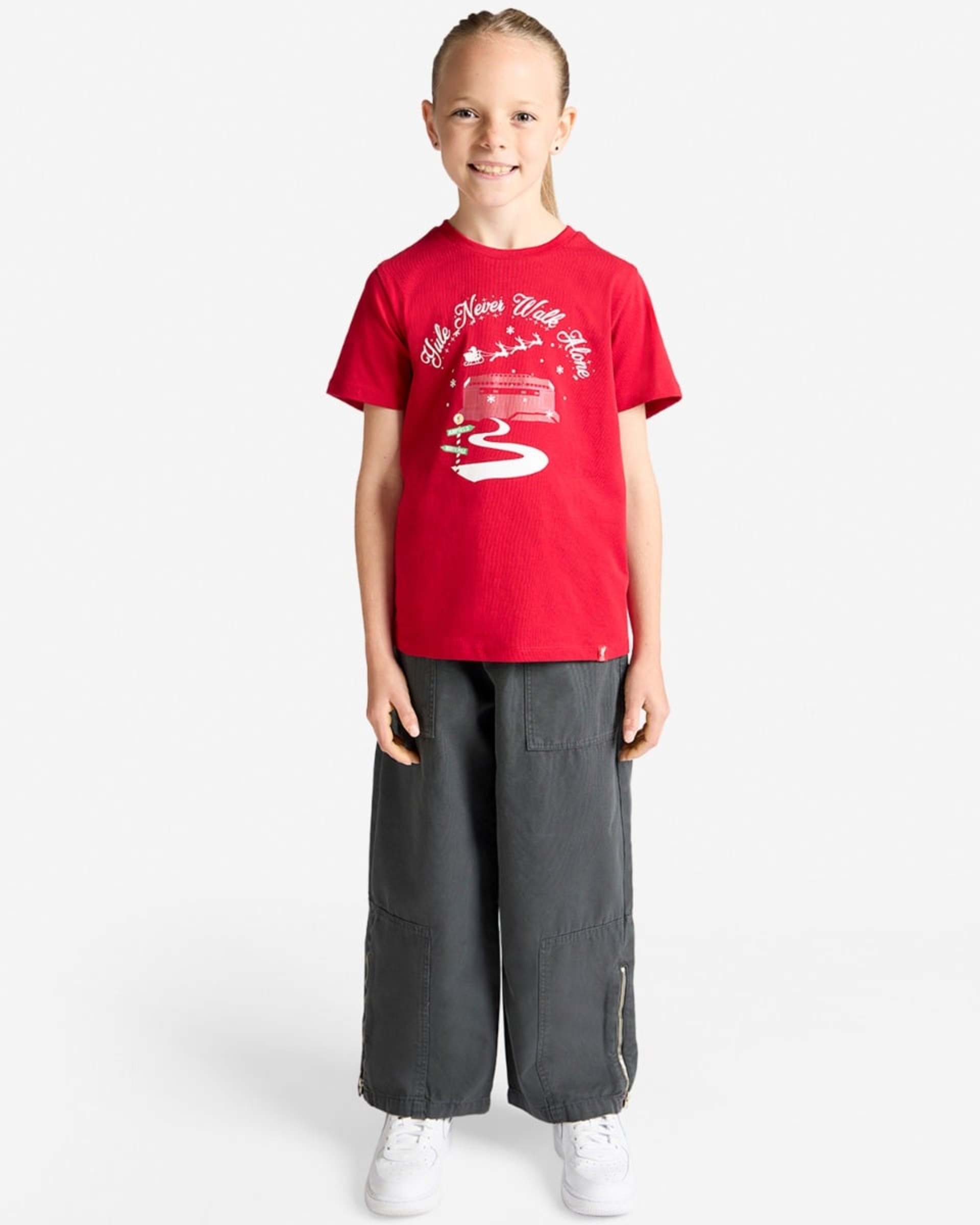 LFC Spædbørn Yule Never Walk Alone Christmas Tee Rød - Image 3