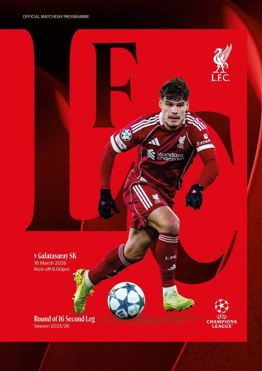 Matchday Programme - LFC vs Galatasaray - Champions League - 18/03/2026 - Image 1