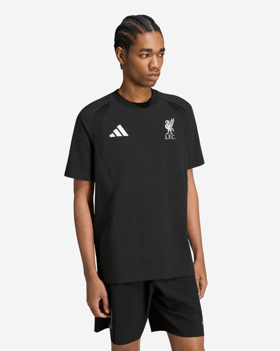 LFC adidas Mens Tiro Travel Tee Black - Image 1