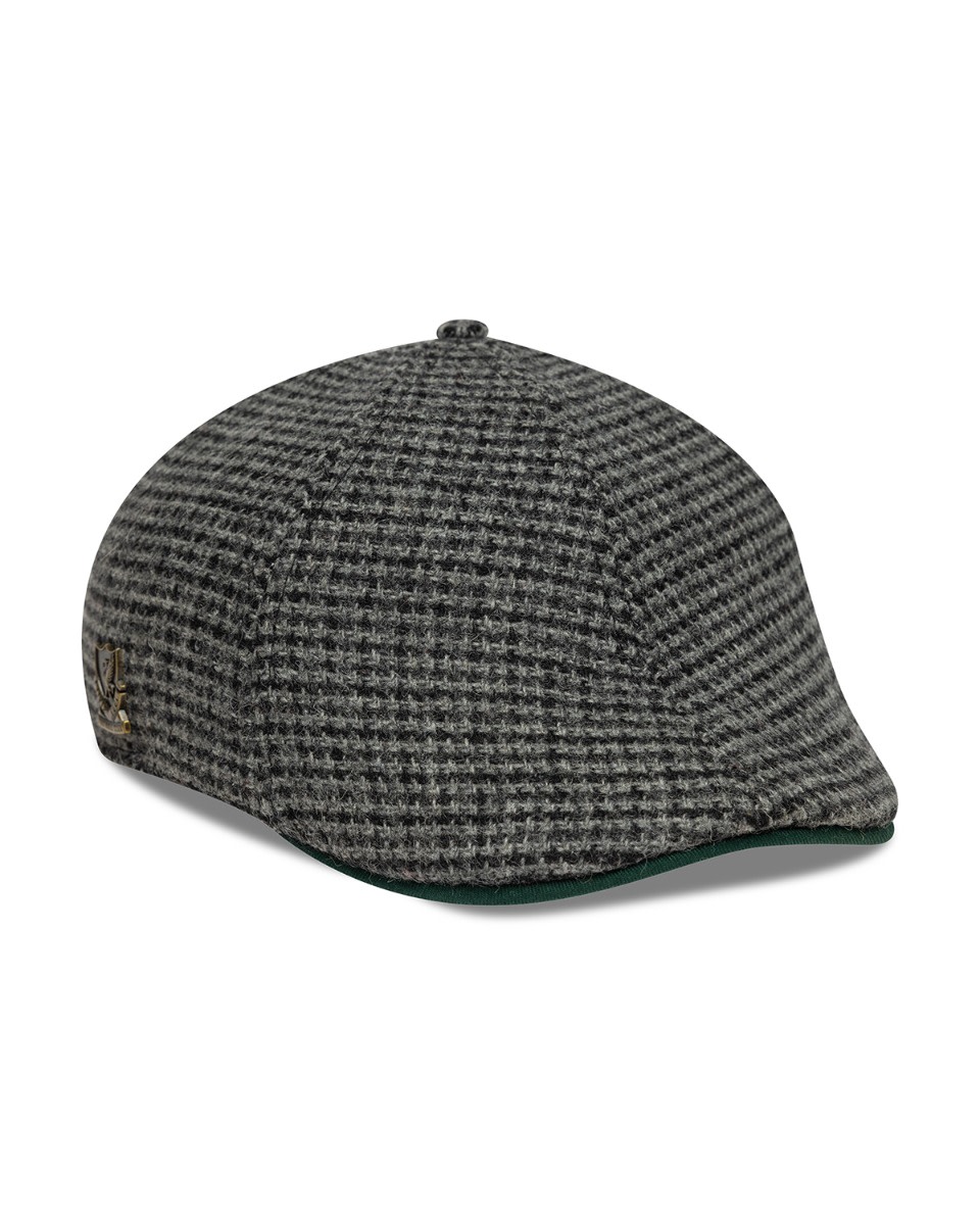 LFC New Era DUCKBIL Tweed Cap Grey & Black - Image 2