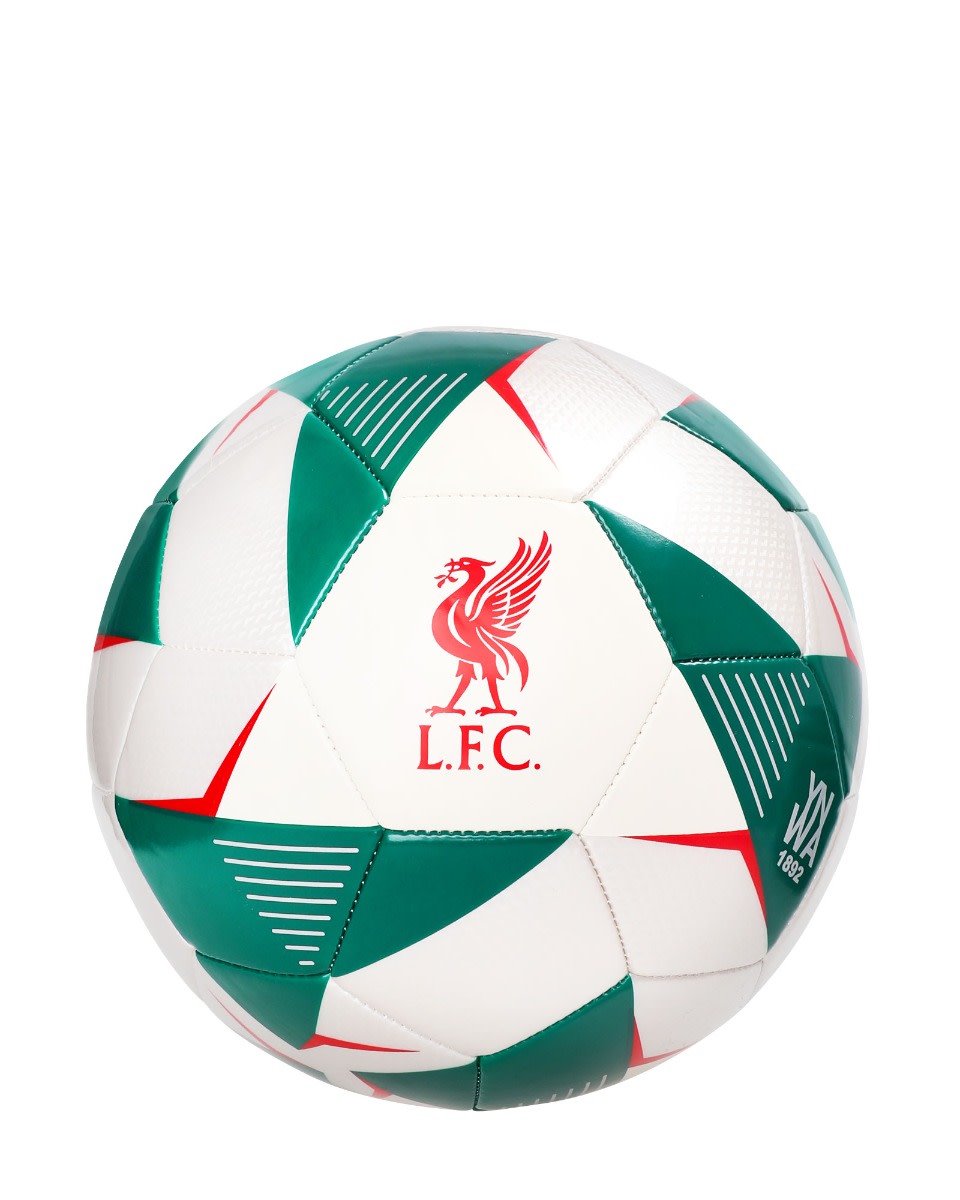 LFC サイズ 5 ライバーバードフットボールホワイト&グリーン - Image 1
