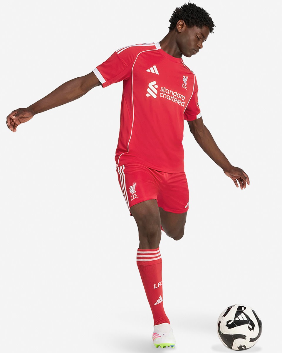 LFC adidas Mens 25/26 Home Shorts - Image 3