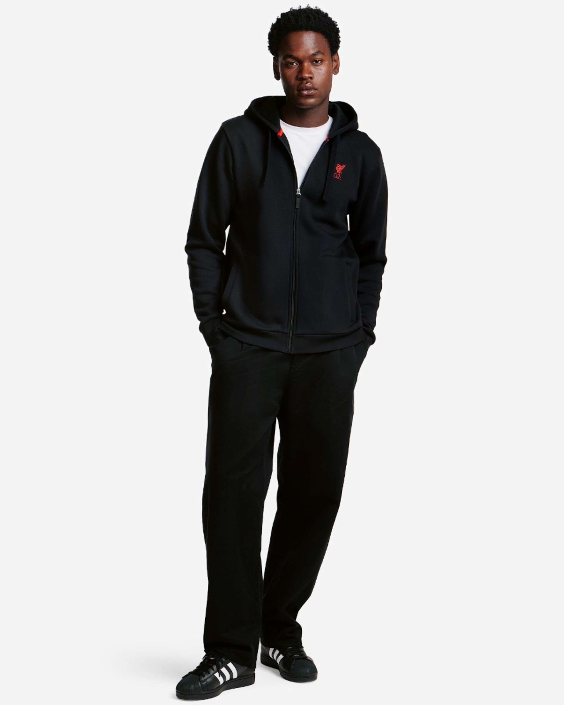 Sudadera negra con cremallera para hombre LFC - Image 3