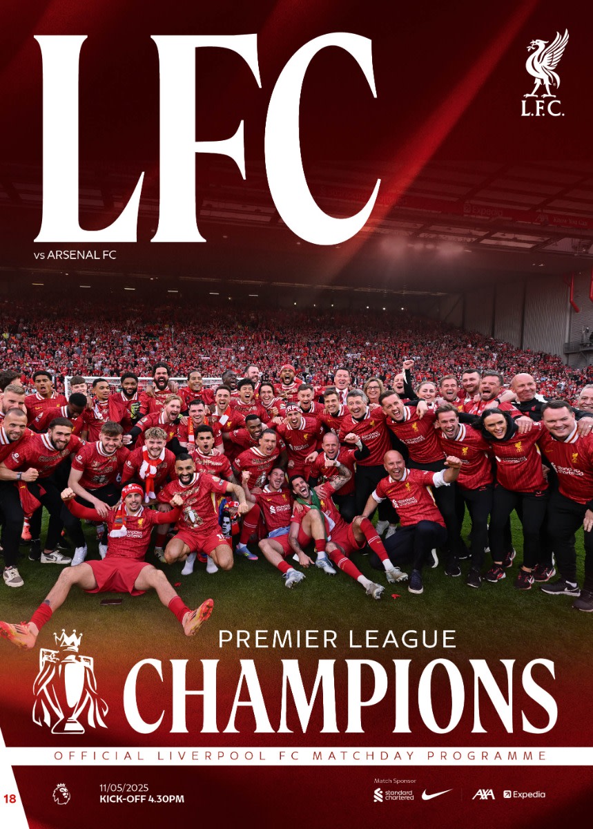 Matchday Programme - LFC Vs Arsenal - 11/05/2025 - Image 1