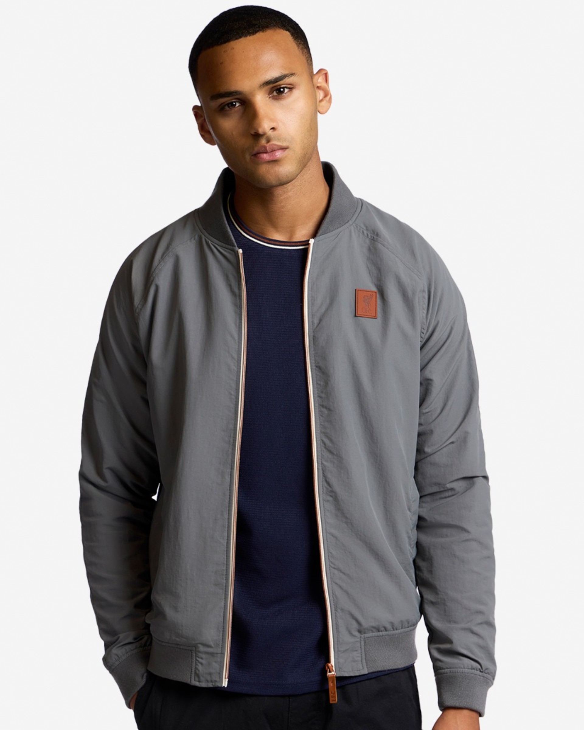 LFC Herrenjacke mit Reißverschluss Grau - Image 3