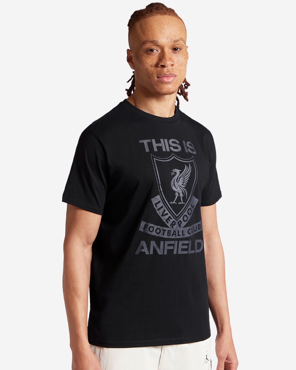 LFC Herre This Is Anfield Print Tee Svart - Image 1