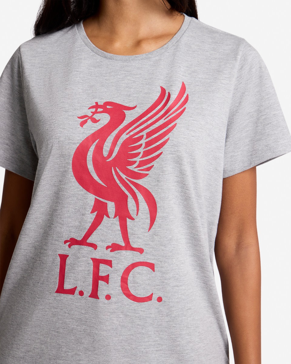 เสื้อยืดผู้หญิง LFC ลิเวอร์เบิร์ด สีเทา - Image 2