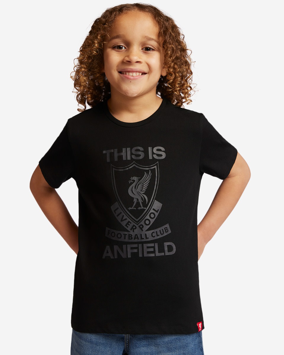 LFC Junior This Is Anfield Svart T-shirt - Image 1