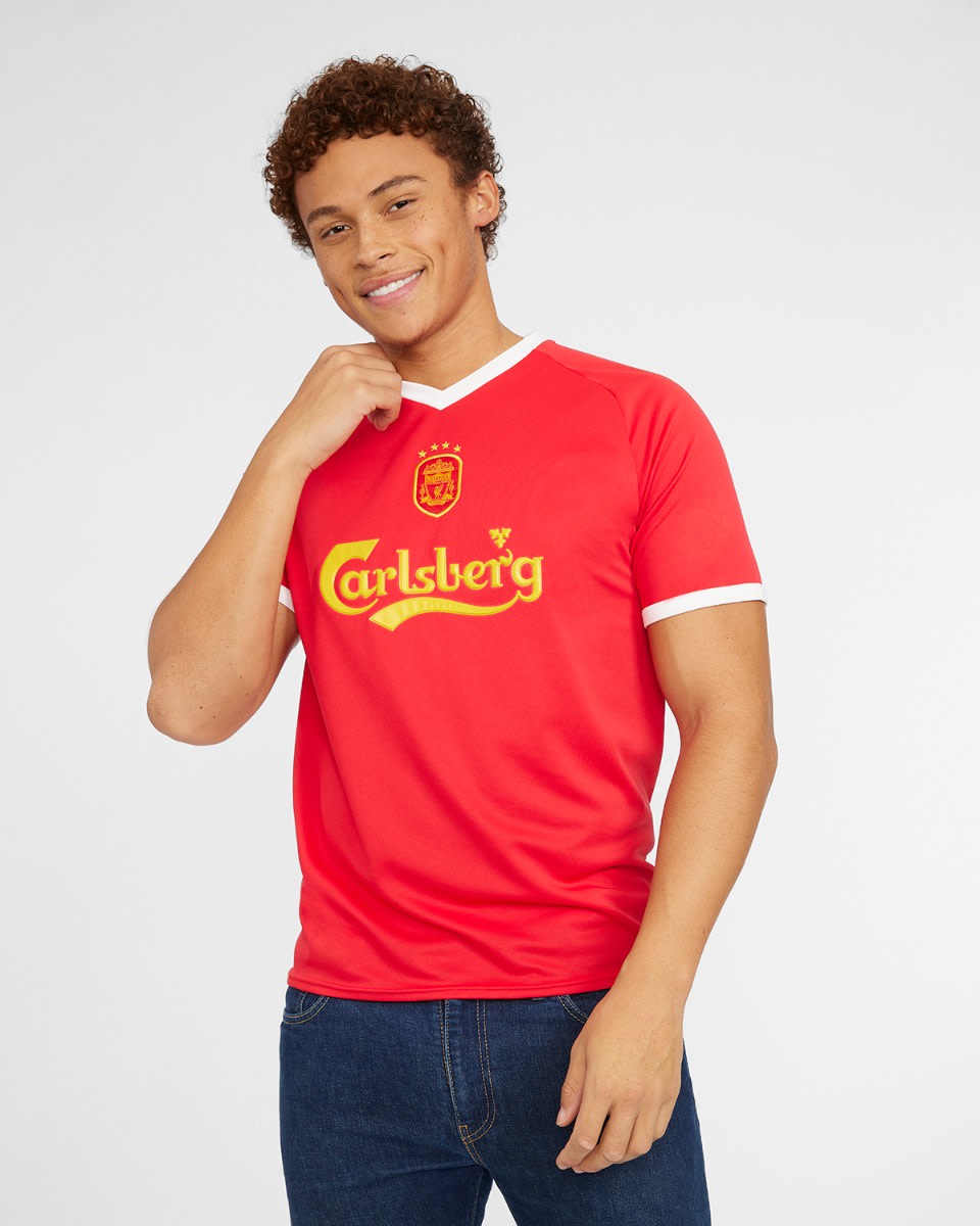 LFC Adults Retro 01-03 Euro Home Shirt - Image 2