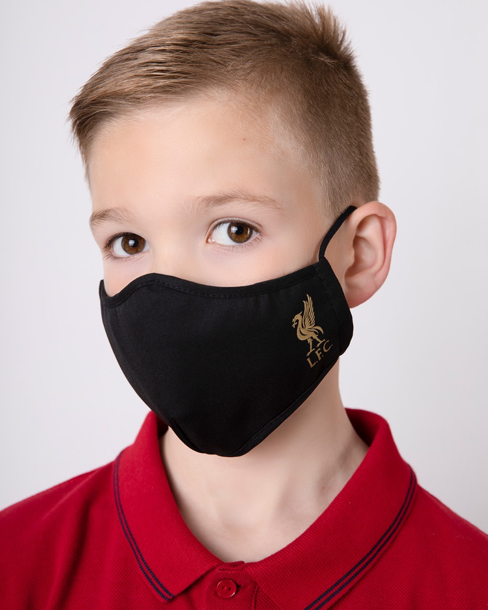 LFC Junior Formad Svart Ansiktsskydd - Image 1