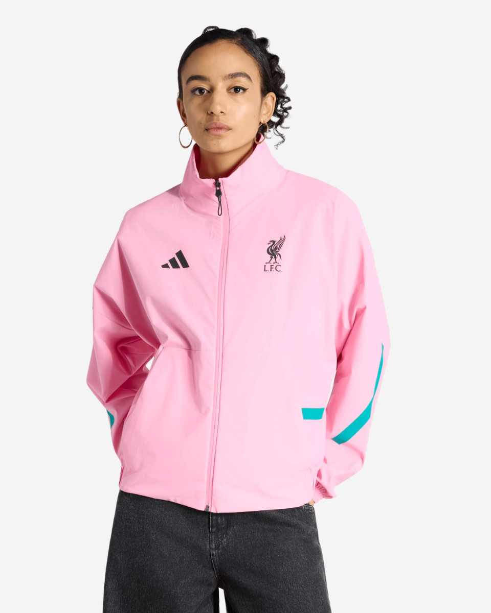 LFC adidas Womens 25/26 Z.N.E Anthem Jacket Pink - Image 1
