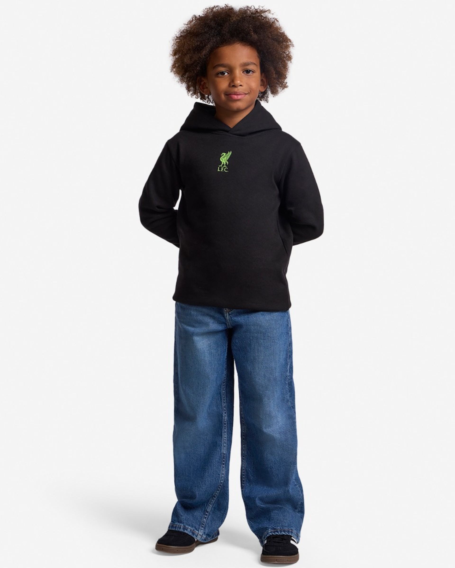 LFC Juniors Anfield Kapuzenpulli Schwarz - Image 3