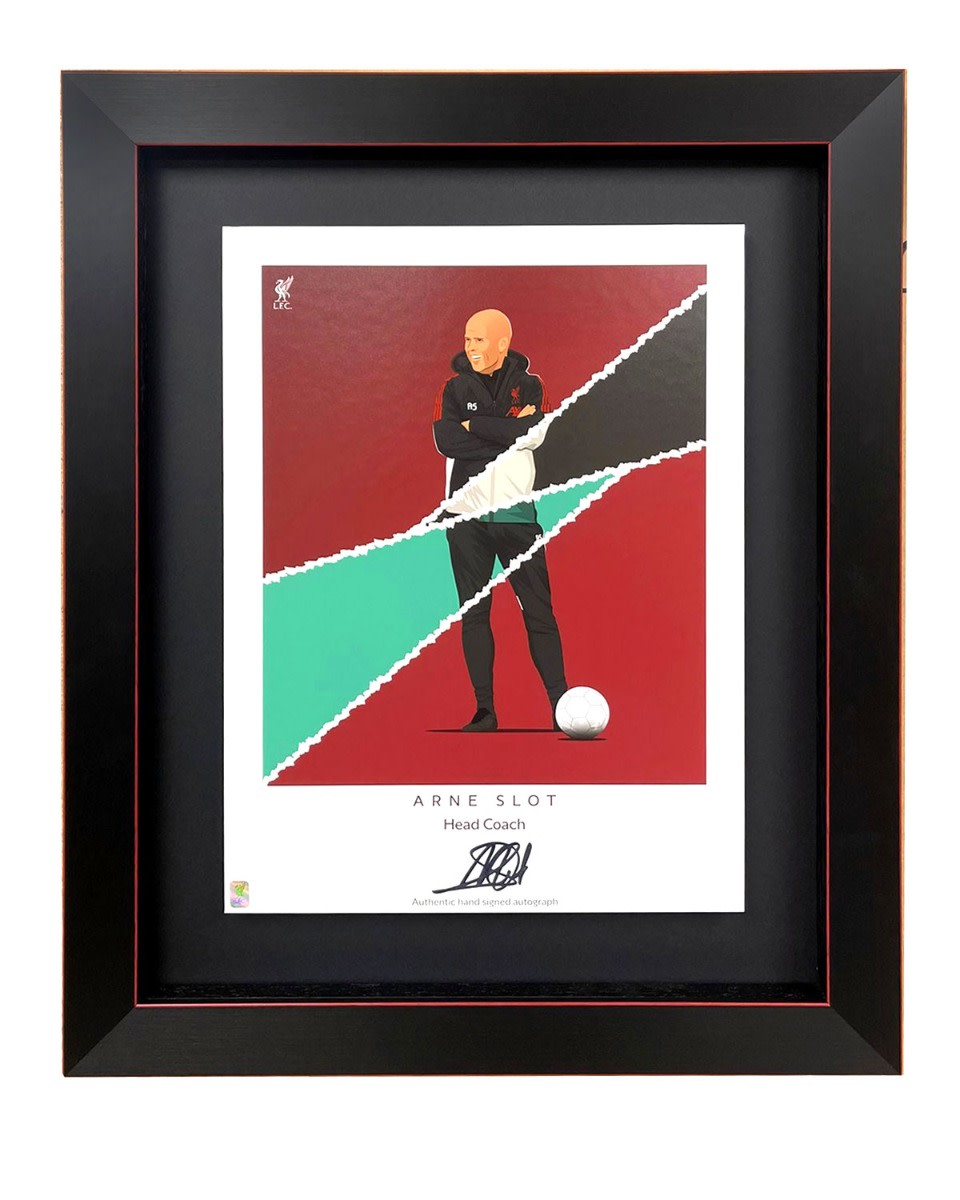 LFC Signert Arne Slot Print - Image 1
