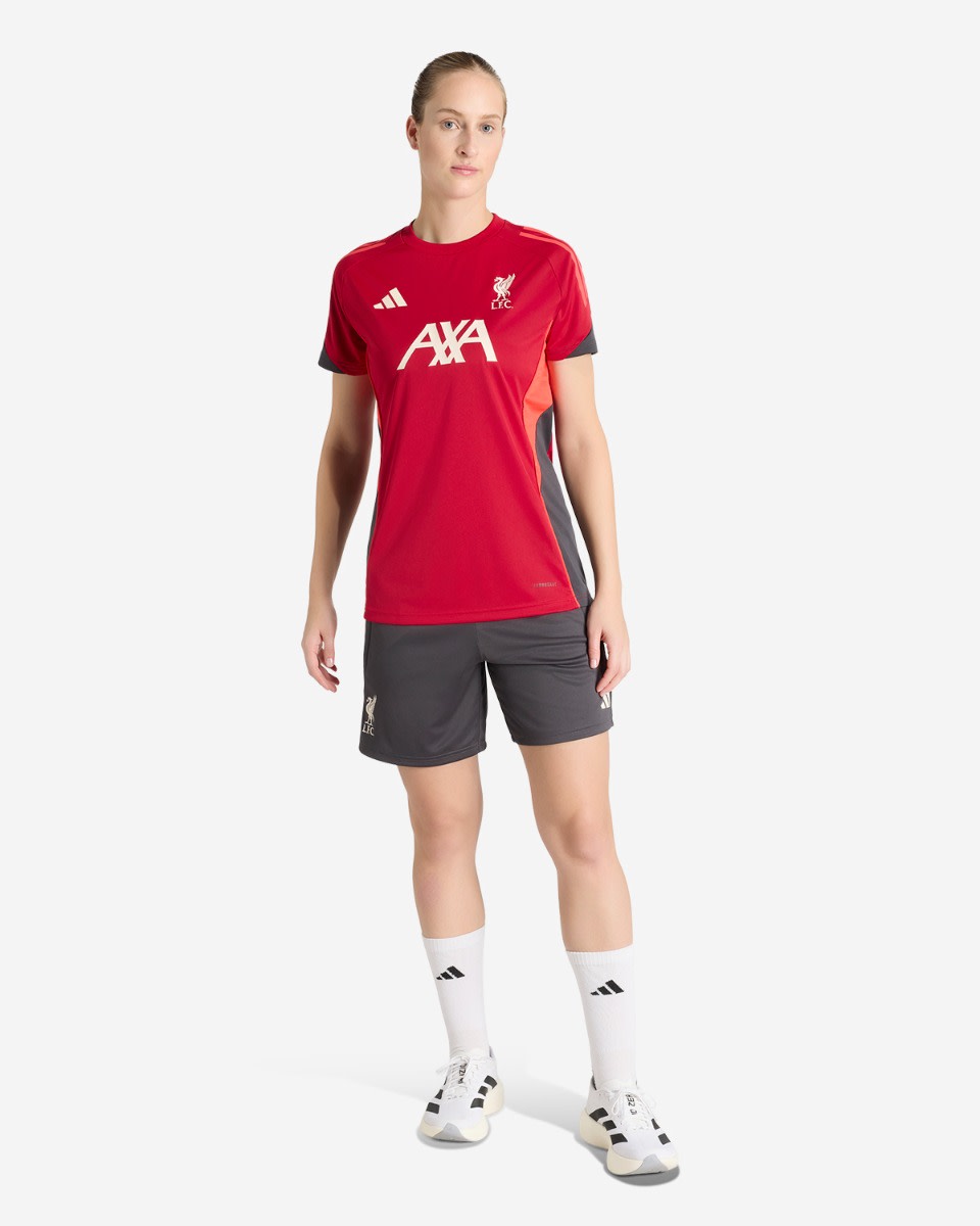 LFC adidas Womens 25/26 Short Sleeve Tee Red - Image 3