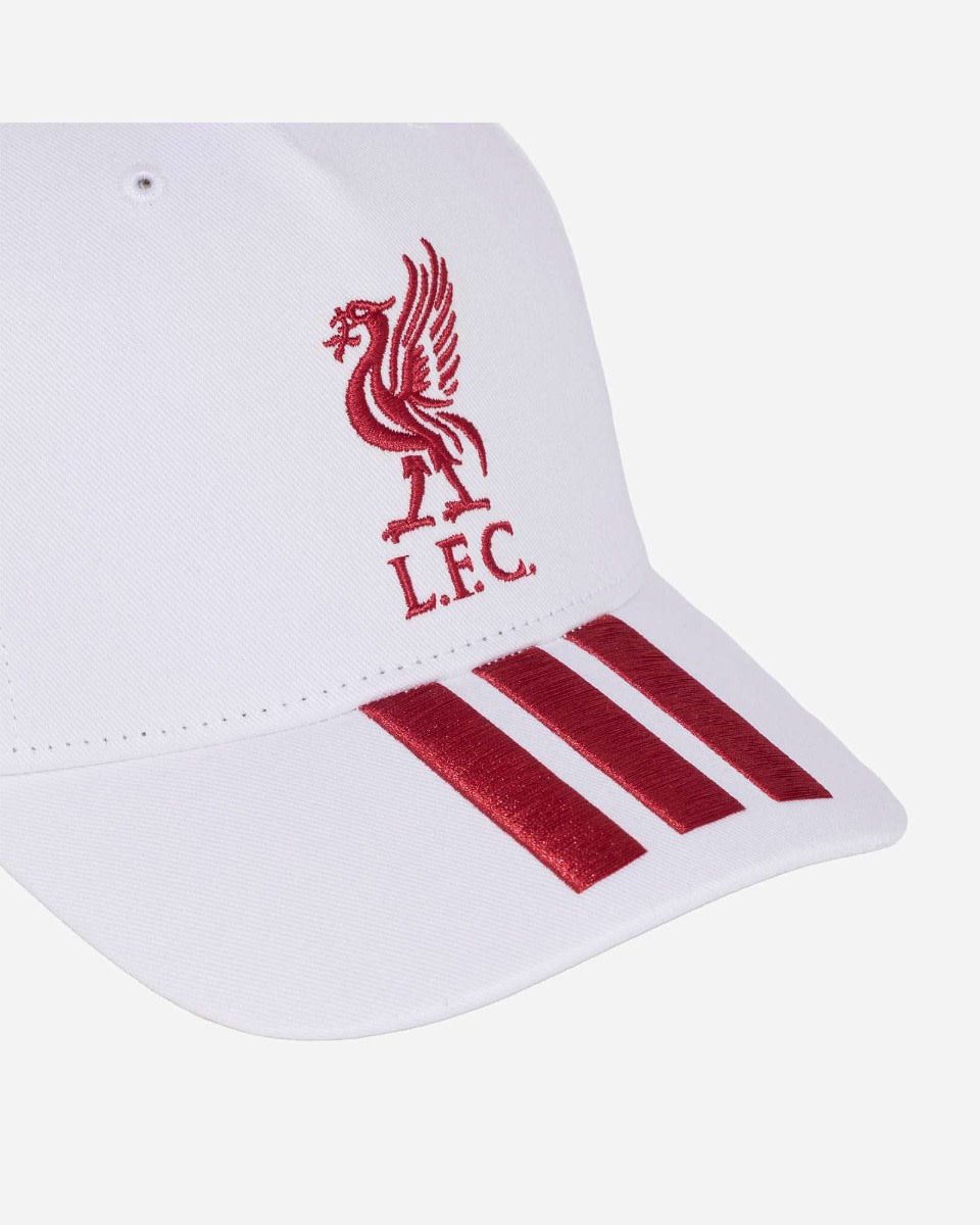 LFC 阿迪达斯青年帽白色和活性栗色 - Image 3