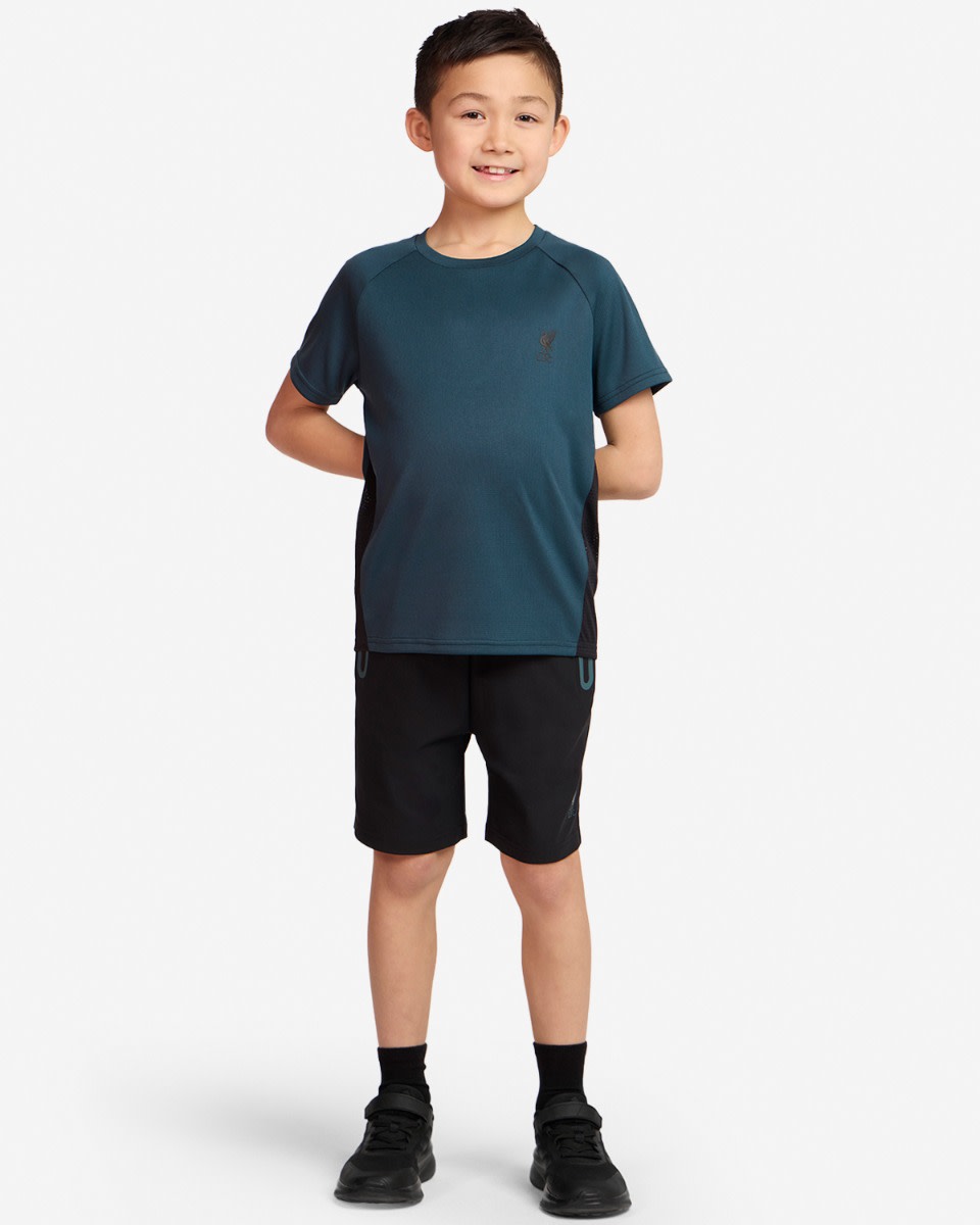 LFC Juniors Panel Raglan Tee Green - Image 3