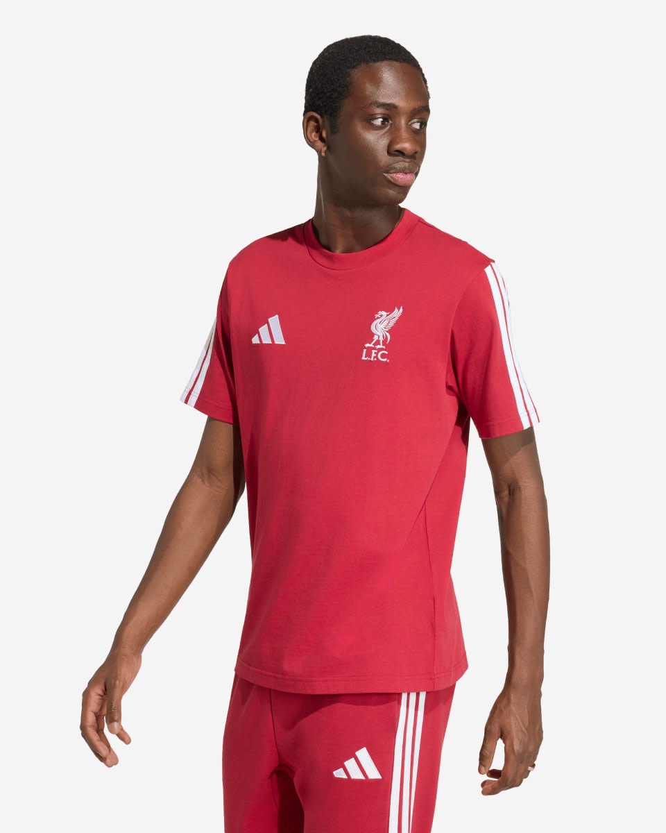 LFC adidas Adults 26/27 DNA Tee Active Maroon - Image 1