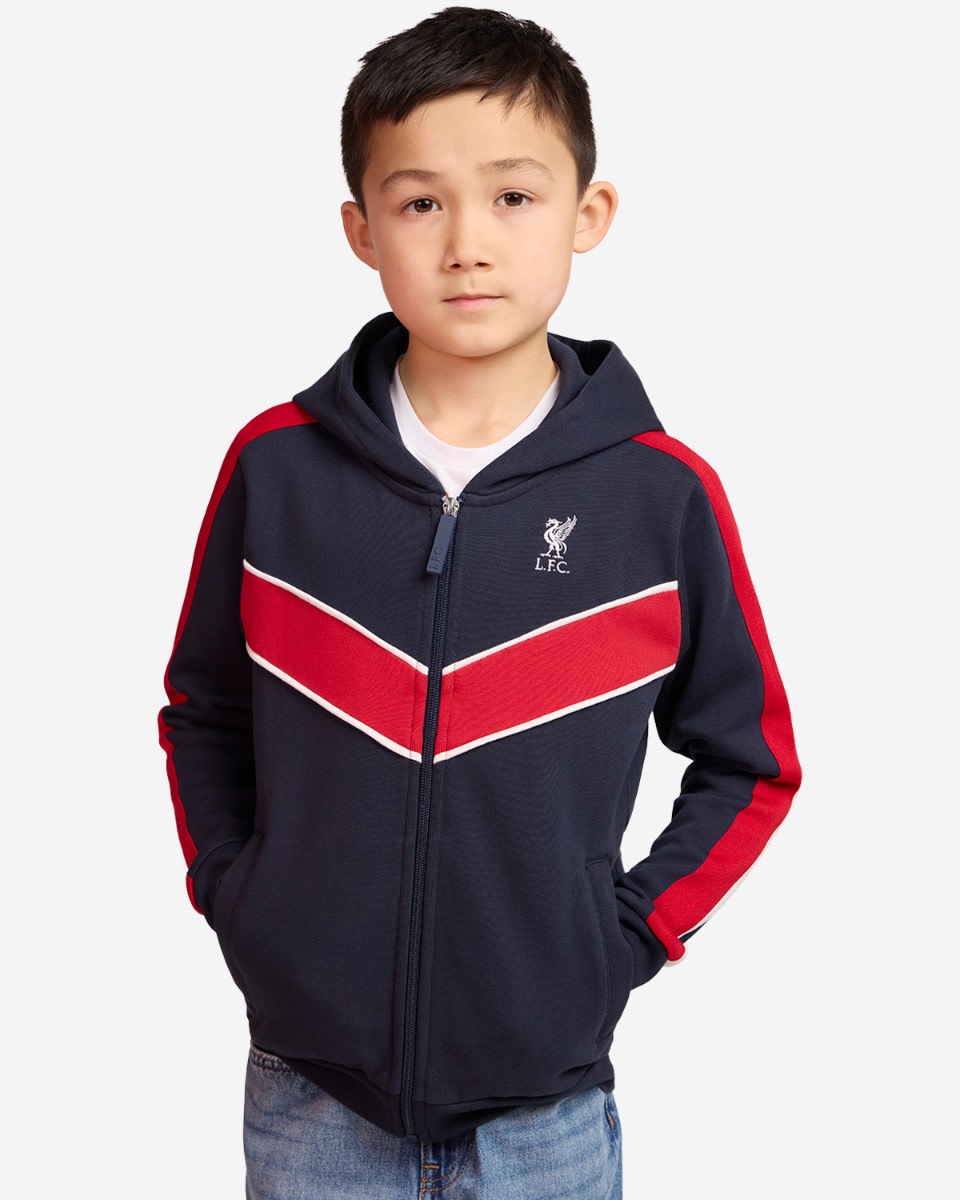 LFC Juniors Chevron Hoodie Navy - Image 1