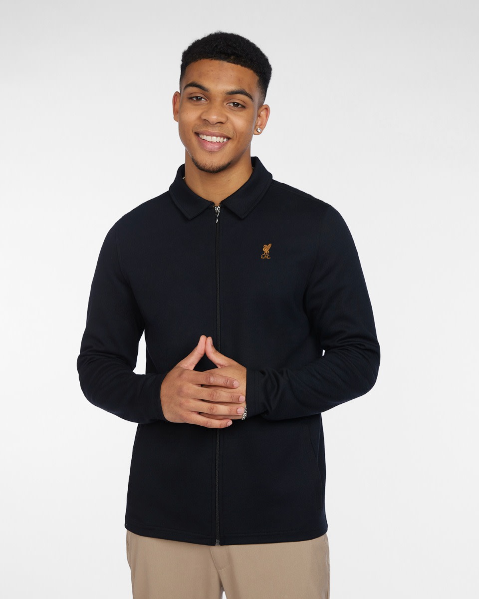 LFC Mens Zip Through Collar Jacket Black - Image 3