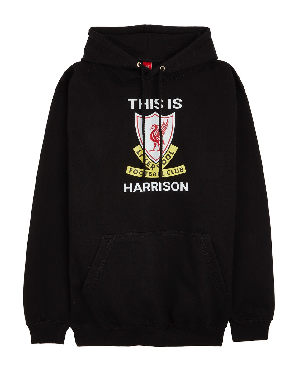 LFC This Is Anfield Personalised Black Hoody - Image 2
