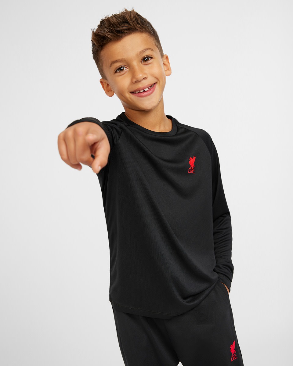 LFC Junior Long Sleeve Raglan Tee Black - Image 3