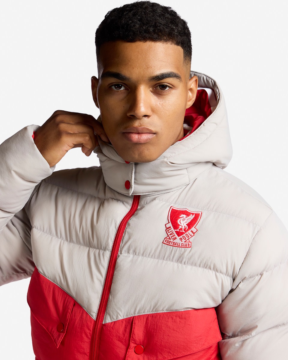 LFC Mens 88/89 Puffa Jacket Grey - Image 2
