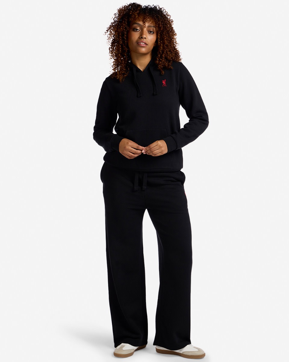 LFC Womens Logo Overhead Hoody Black - Image 4