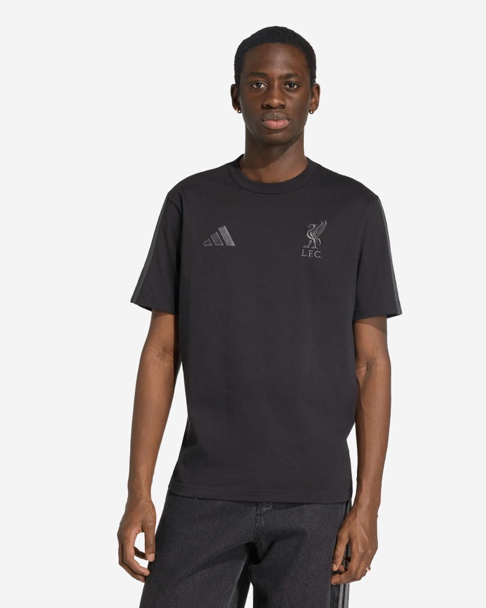LFC adidas Adults 26/27 DNA Tee Black - Image 1