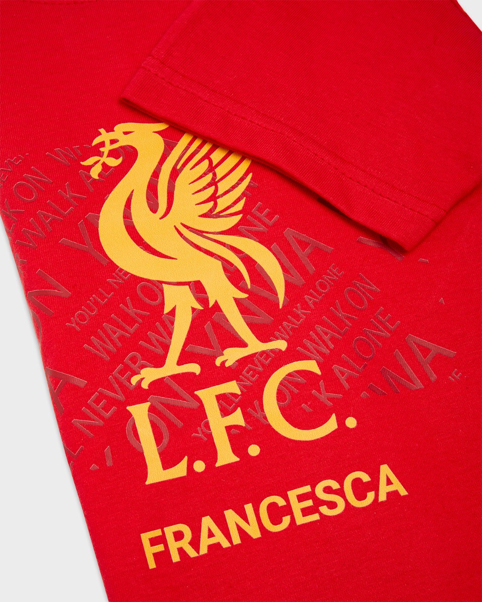 LFC Junior Liverbird Personalised Red Tee - Image 3