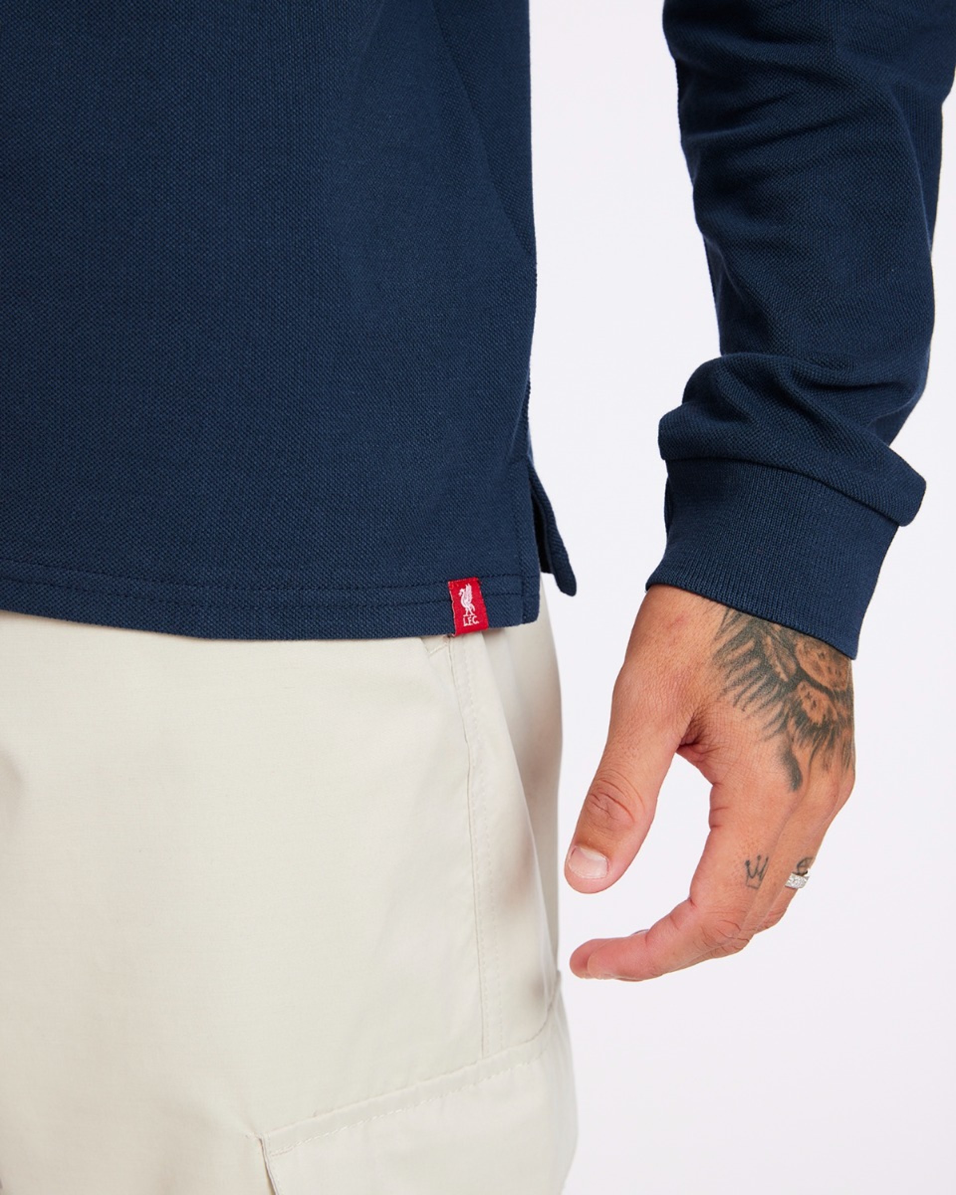 LFC Langærmet Polo Navy - Image 3