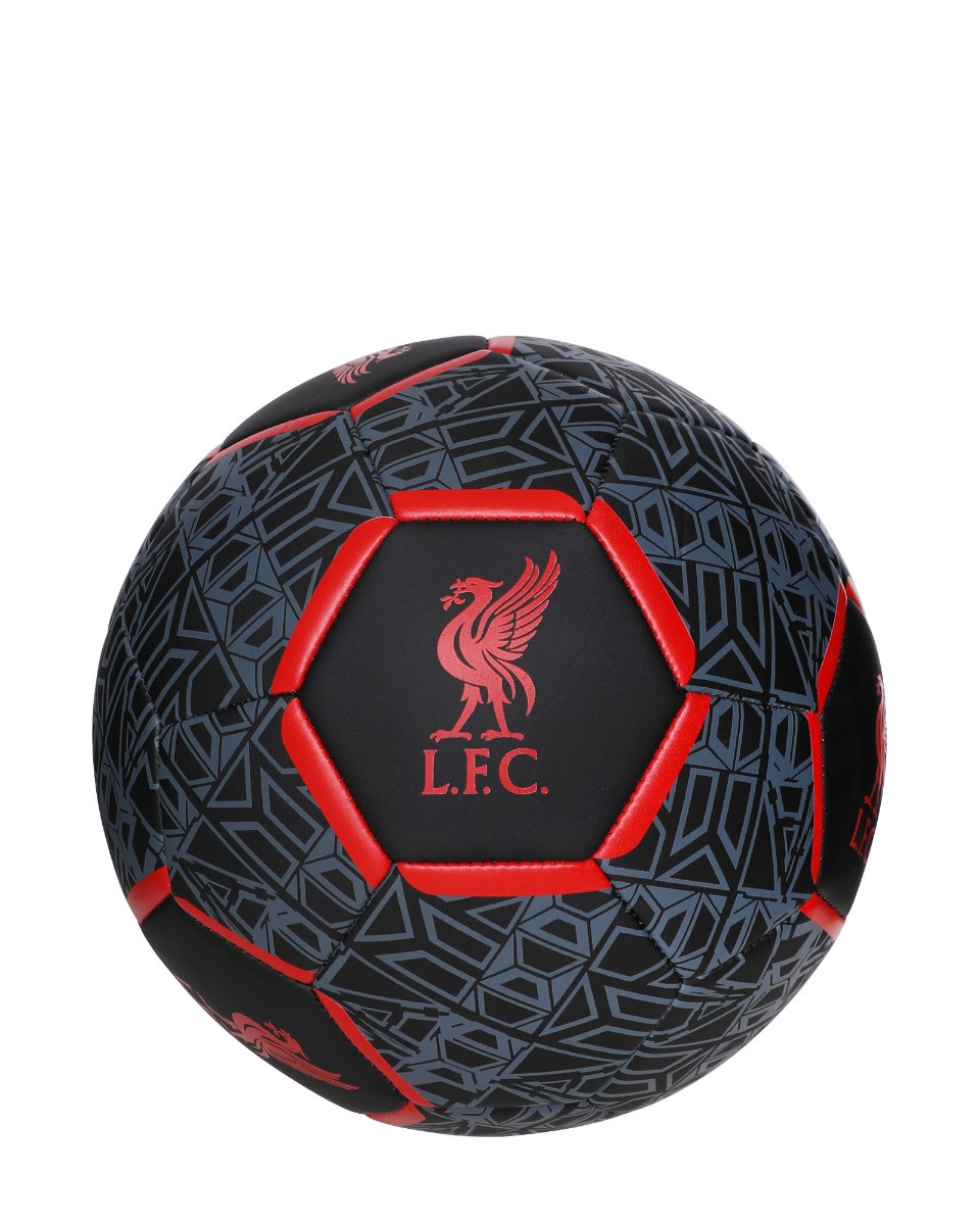 Balón de fútbol LFC Geo, talla 5, negro y rojo - Image 1