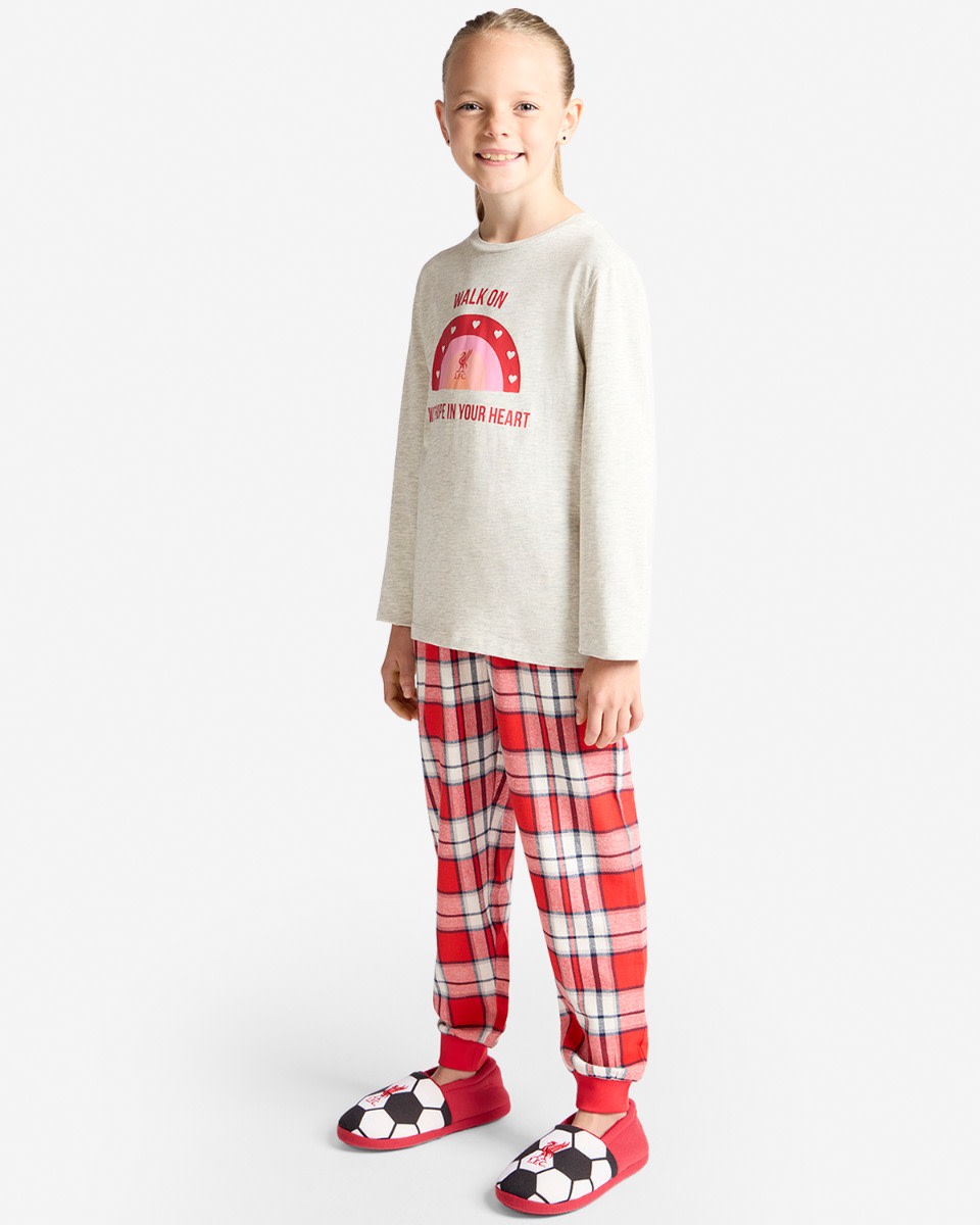 LFC Juniors Långt Pyjamasset Tjejer Ecru - Image 3