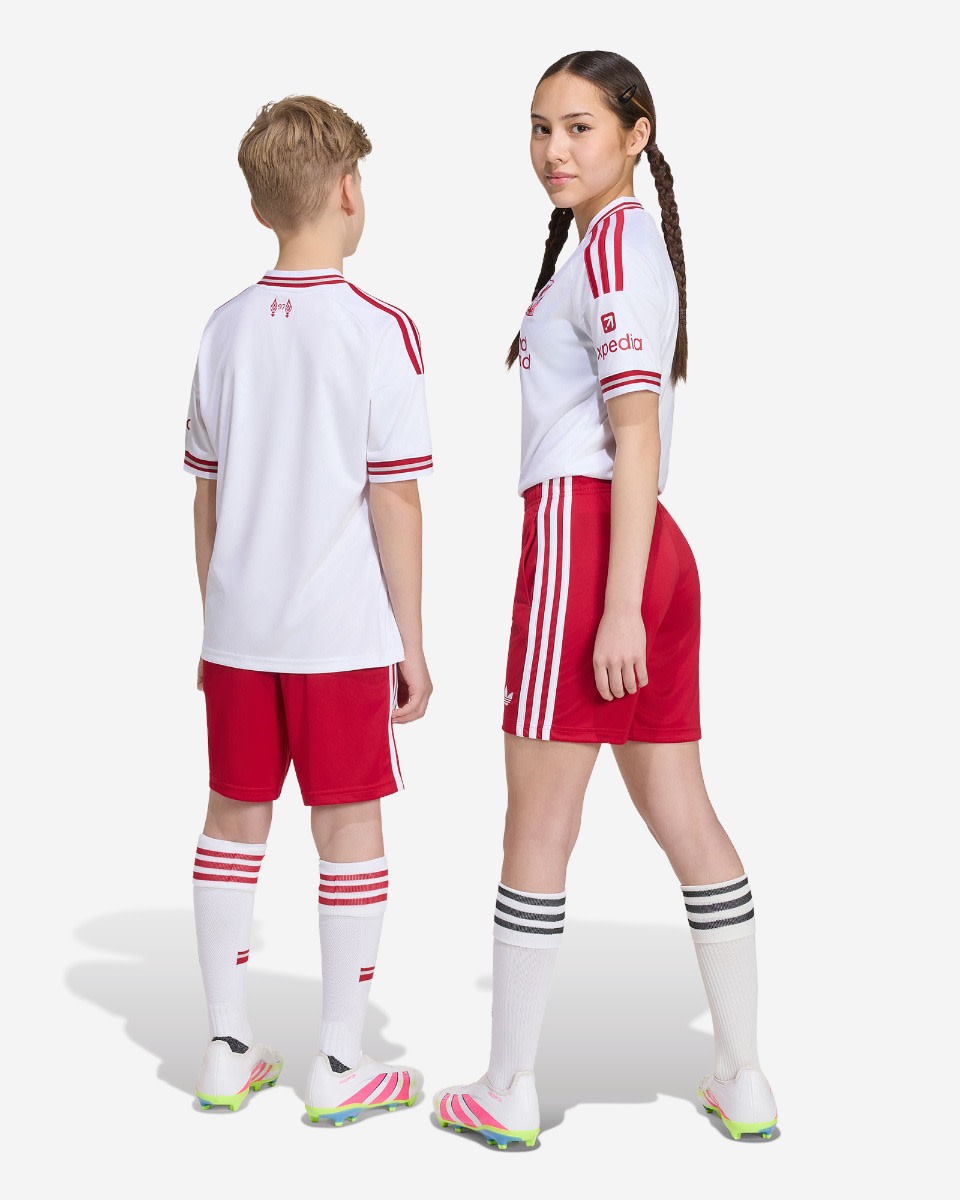 LFC adidas Youth 26/27 Away Shorts Red - Image 4