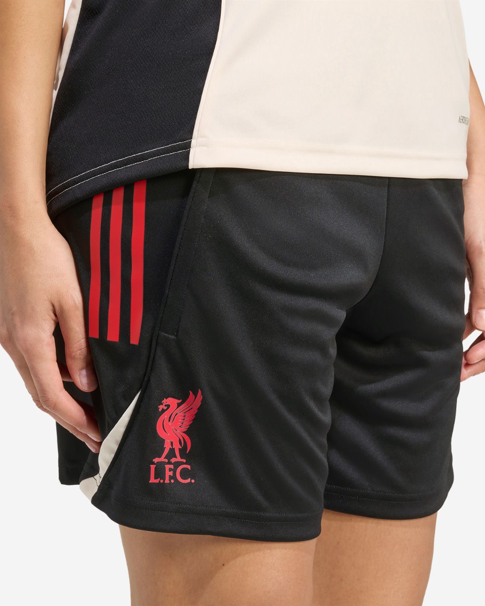 LFC adidas Womens 25/26 Domestic Training Shorts Black - Image 4