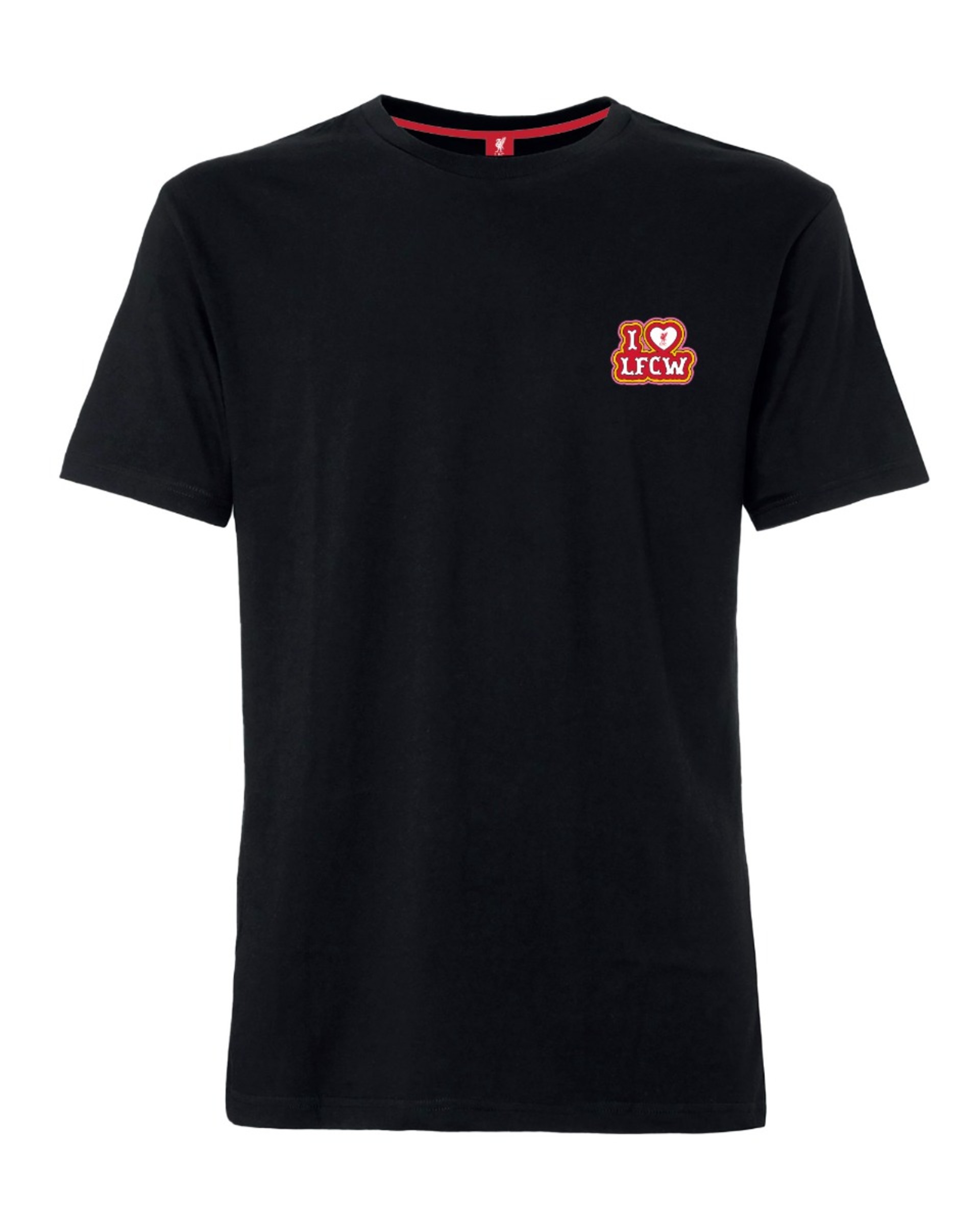 เสื้อยืดหัวใจสำหรับผู้ใหญ่ LFCW สีดำ - Image 1