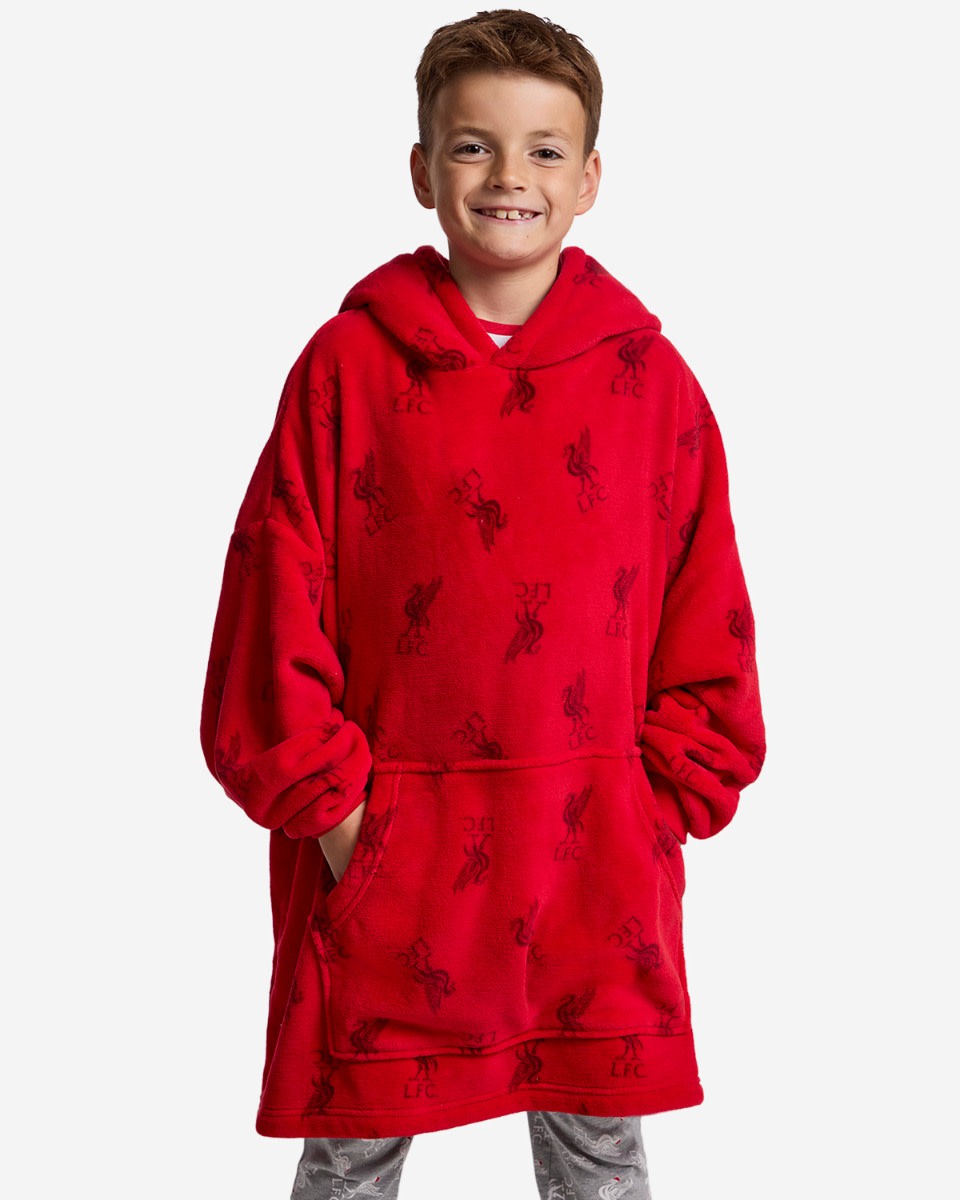 LFC Juniors เสื้อคลุมเสื้อคลุมพิมพ์ออลโอเวอร์ สีแดง - Image 1