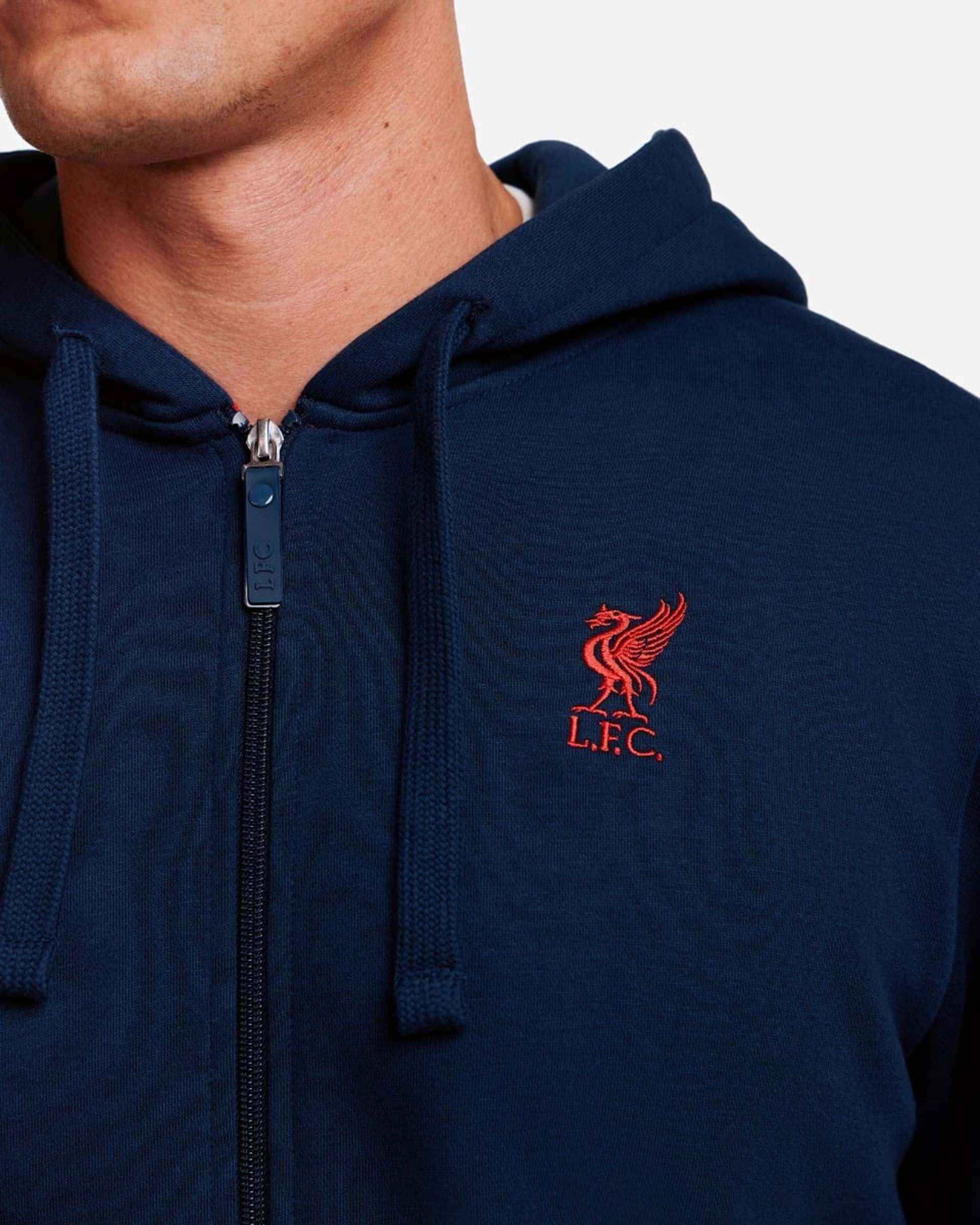 Sweat à capuche zippé LFC pour homme, bleu marine - Image 2